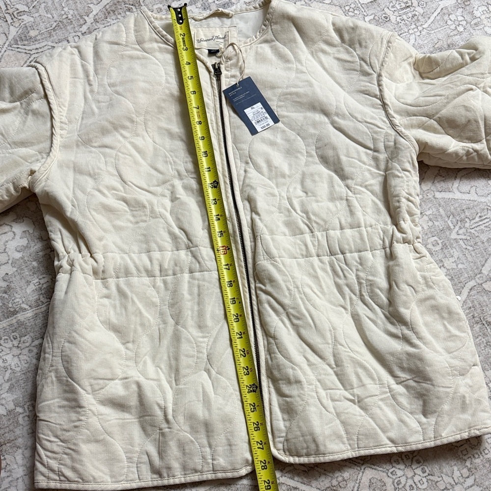 NWT Universal Threads Cream Quilted Women's Jacket Size XL - Picture 6 of 7